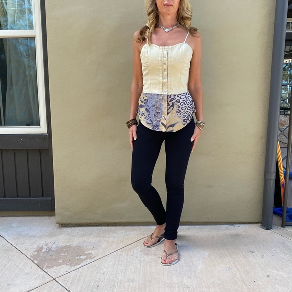 Corset made in Italy by Krizia jeans size 8 - Picture 2 of 9